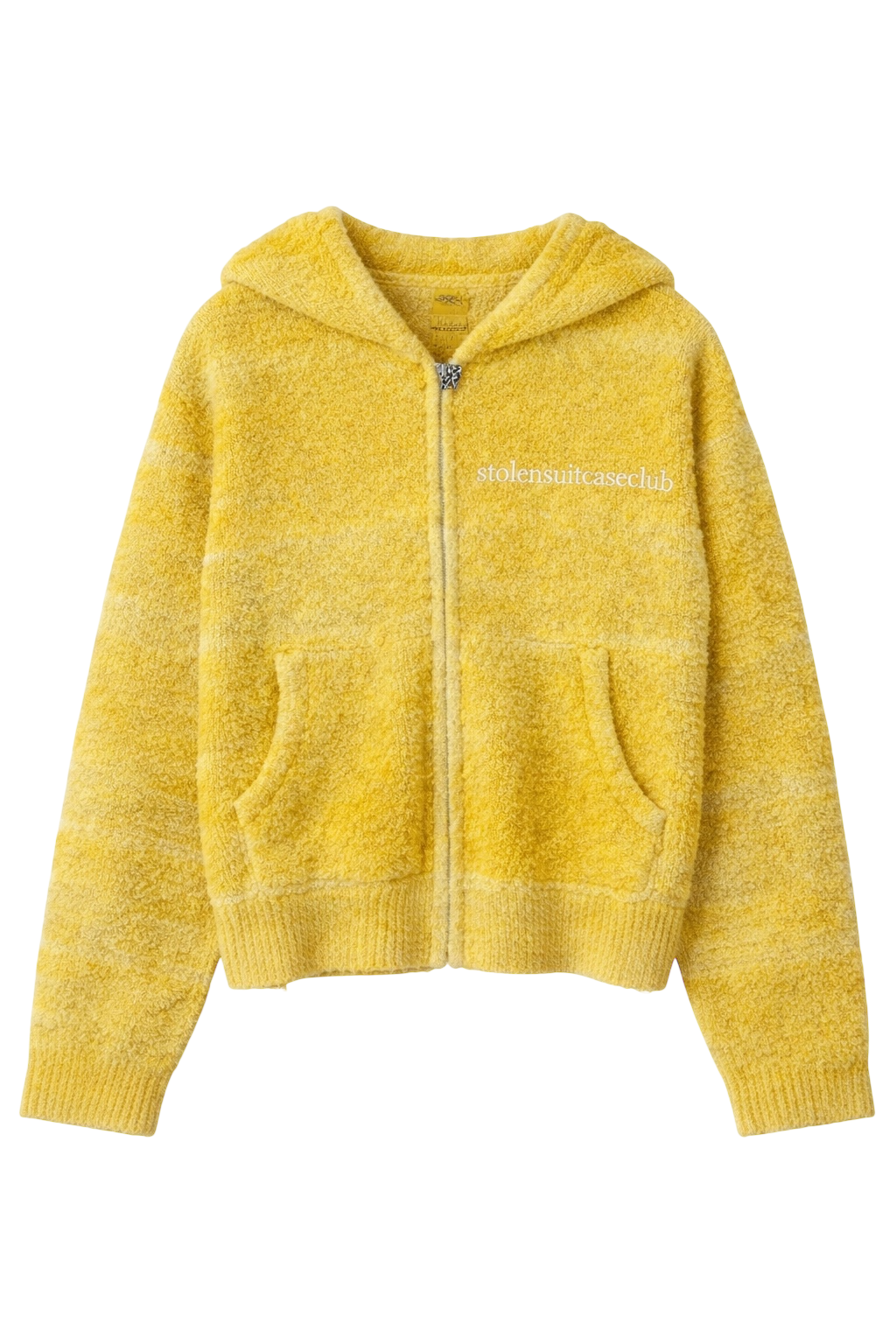two tone mustard zipper